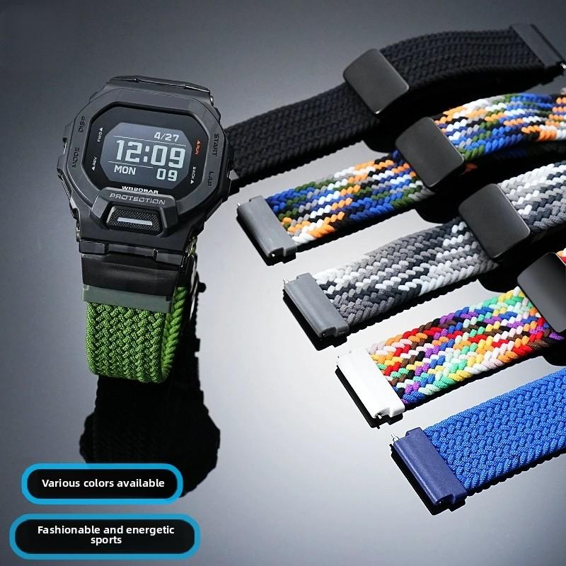 GBD200 Tkany nylonowy pasek Do Casio G-SHOCK 3506 GBD-200-1A GBD200SM zmodyfikowany miękki nylonowy płócienny pasek do zegarka bransoleta do sportów outdoorowych
