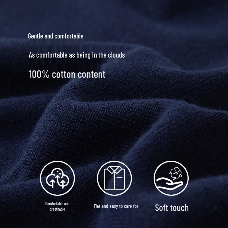 U.S. Polo Assn. Herrtröja i ren bomull med mock neck