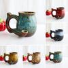 Unique Glaze Ceramic Mug Wake And Bake Coffee Pot Shaped Cup with Ergonomic Handle Novelty Gifts