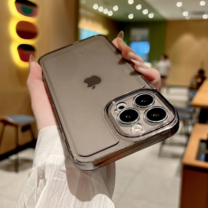 

Розкішний прозорий чохол для iPhone 13 14 15 Pro Max 12 11 Xs X XR 7 8 SE 2022 2020 Coque протиударний бампер Прозорий м’який силіконовий чохол Fundas iPhone 13Pro чорний