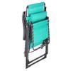ADJUSTABLE DECK CHAIR Relax Turquoise Garden Folding WITH ARMRESTS