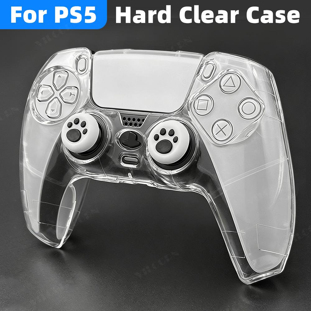 For PS5 DualSense Controller Clear PC Cover Ultra Slim Transparent Protector Case for PS5 Gamepad Game Accessories