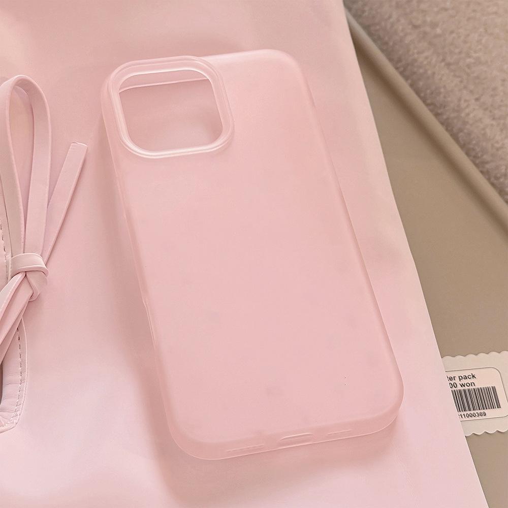 

Clear Feeling Suitable for Apple 16 Mobile Phone Case 17pro Max Korean Solid Color Iphone14 Matte 13 Soft Case 12promax