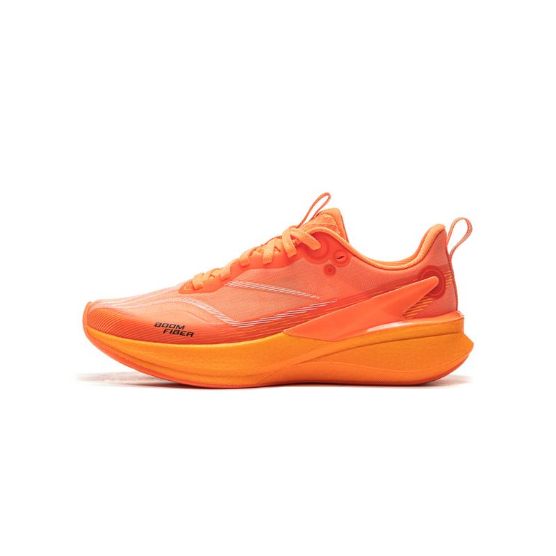 Li Ning Kids Running Rabbit 8 Pro Simple Versatile Non-Slip Durable Low-Top Running Shoes Men Running Shoes Fluorescent-Apricot-Orange YKFV128-1