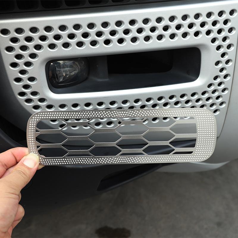 For Land Rover Defender 90 110 130 2020-2025 stainless steel Front fog lamp protective cover Accessories