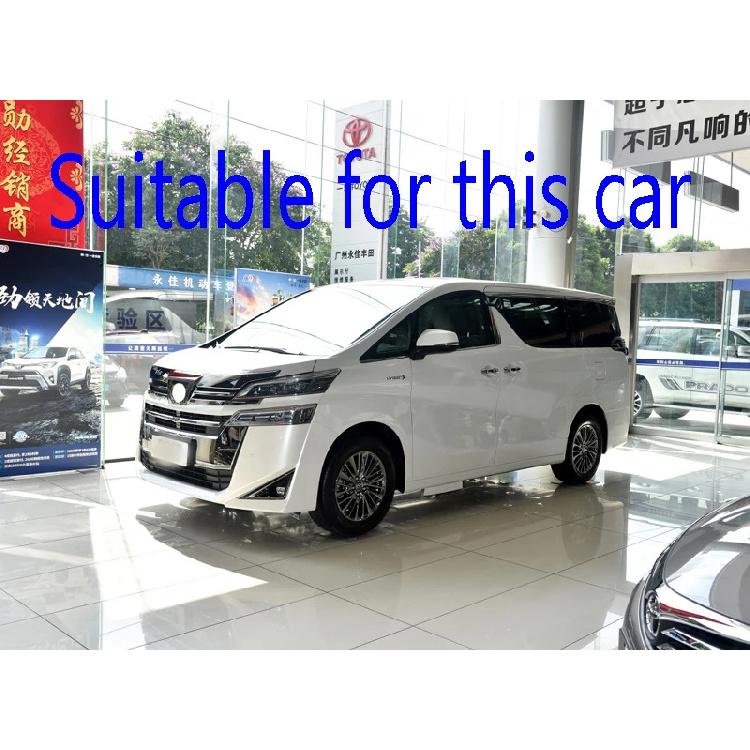 For TOYOTA VELLFIRE 2016- Car Accessories ABS Chrome Rear Reflector Fog Light Lamp Cover Trim Bezel Frame Styling Garnish