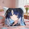 Wuthering Waves Yangyang Cushion Cover Square Short Plush Pillow Case Living Room Sofa Home Decor Funda X