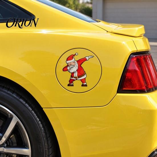 Waterproof Christmas Car Sticker Santa Claus Gesture Sticker, PVC Decal, Self Holiday Party Adhesive Exterior Accessories for Auto Body Windows