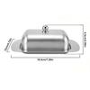 201 Stainless Steel Butter Box for Food Storage Designed To Hold Cheese Bread & Pastries Suitable for Kitchen Use