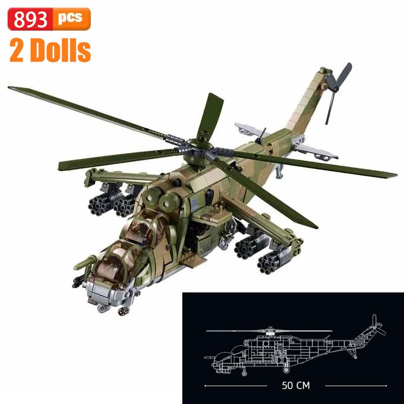 Bewaffneten Transport Hubschrauber Bausteine Kreative Tank Modell Ziegel Waffe Spielzeug für Kind Geschenk