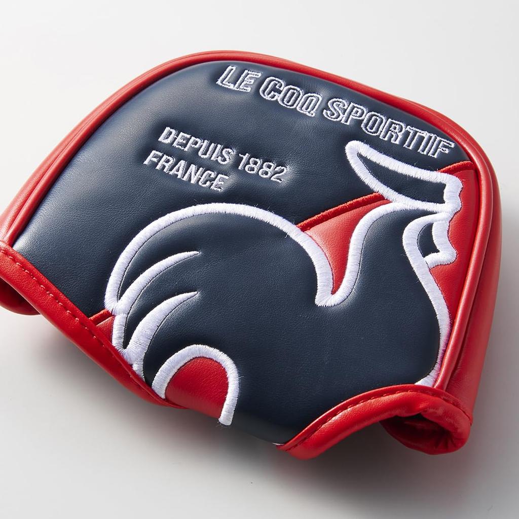 Coq Magnetic Type Putter Cover Compatible with Irregular Scratch Prevention Golf QQBXJG51 RD00 [Le Sportif] Heads, (Red)