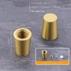 Piedini Mini Tavola in Ottone e Legno 4 Pezzi Riser Antiscivolo per Scatola Gioielli Vassoio Espositore Piccoli Mobili Uso Artigianato Fai da Te