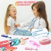 Cute Stone 44-Piece Doctor and Dentist Play Set, Educational Toy with Storage Case, Wooden Toys, Examination Tools, Stethoscope, Role Play, Birthday G