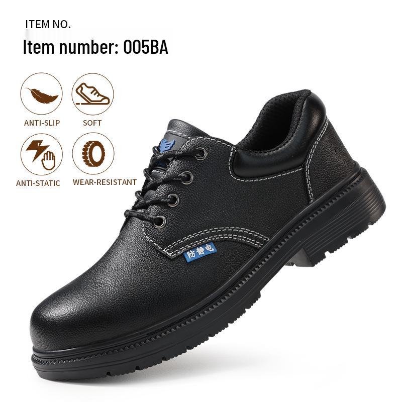 Anti-Static Fleece-Lined Safety Shoes - High-Top Wear-Resistant Dust-Free for Winter 3470₽