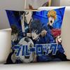 Football Anime B-Blue L-Lock Pillow Anime Pillow Sofa Bed Head Pillow Cover Cushion Cover 45x45 cm Fashion