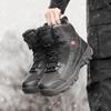 Warm Fur Tactical Military Boots Men Boots Special Force Desert Combat Army Boots Outdoor Hiking Boots Ankle Shoes Men Work Saft
