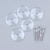 5 Pcs Flying Stems With 32Mm Flying Bases For Miniature Wargames Table Games Transparent Base Stand