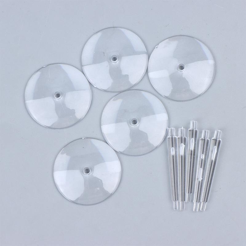 5 Pcs Flying Stems With 32Mm Flying Bases For Miniature Wargames Table Games Transparent Base Stand