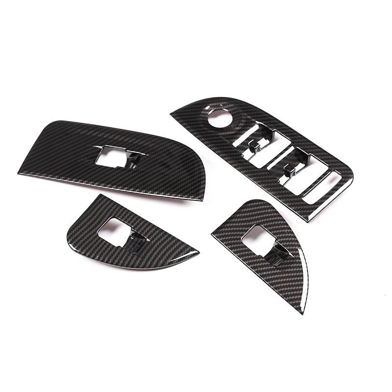 Applicable To Alfa RomeoGiuliaPower Window Switch Frame Carbon Fiber Pattern Armrest Panel Interior Design