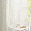 Lace Curtain with Vintaged Flower Embroidery tulle Transparent Panels Curtains for Bedroom Living Room Window Drapes