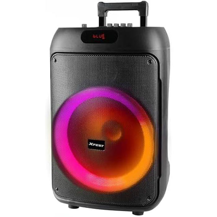 Haut-parleur Sans Fil - TREVI - XF 380 - 50W - Microphone Inclus - USB Et microSD