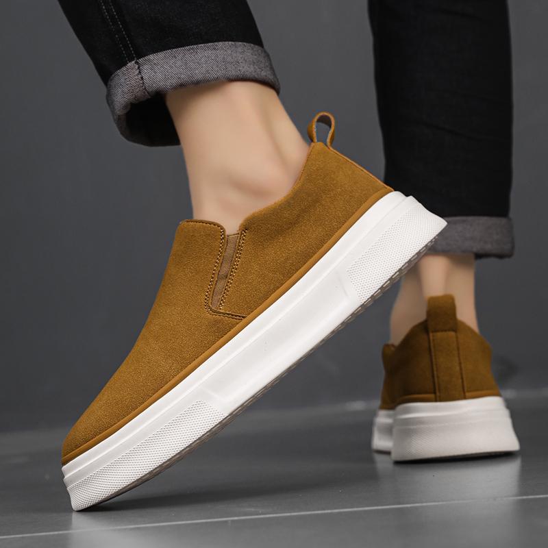 Trend New Arrival Luxury Men's Slip On Loafter Casual Leather Shoes Male Walking Sneakers Tenis Masculino Zapatos Hombre