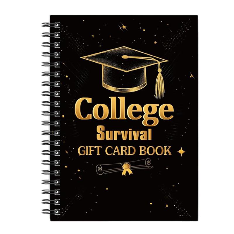 

Книга подарочных карт для колледжа Книга подарочных карт на выпускной Блокнот-органайзер «Выживание в колледже» Школьный birthday Подарочный набор Наличный держатель