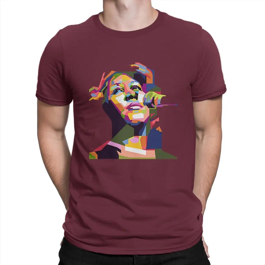 Music Fan Unique TShirt A-Aretha Franklin Singer Casual T Shirt Summer T-shirt For Men Women