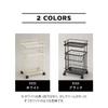 EMOOR Laundry Basket, Laundry Cart, White, Basket, Laundry Rack, Cart, Laundry Basket, 2-Tier, Mesh, with Casters