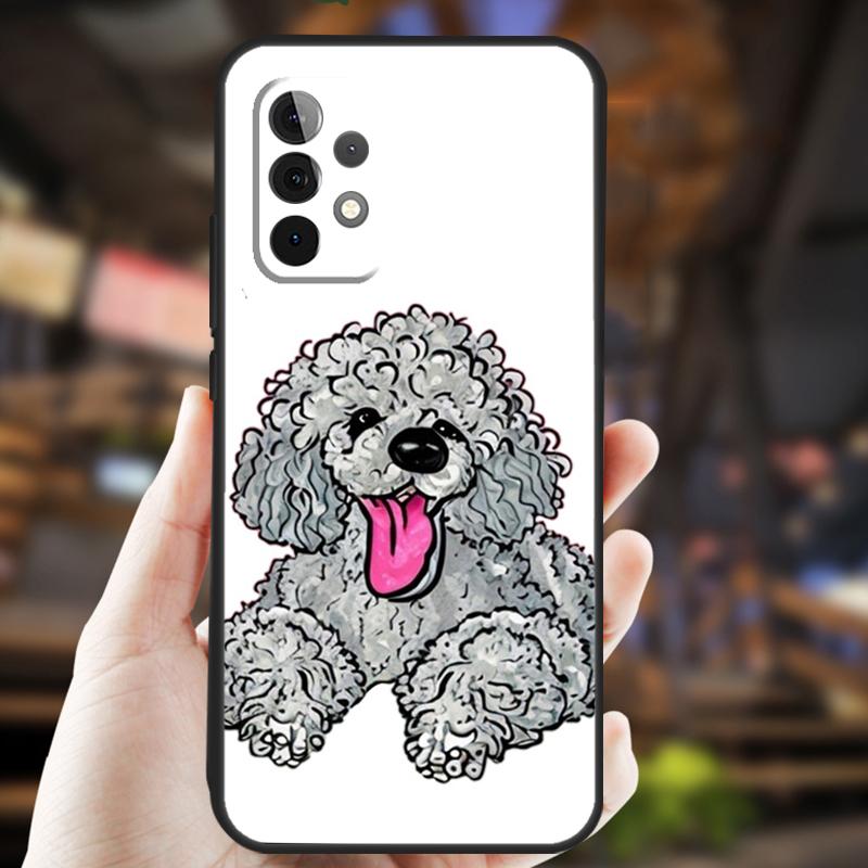Poodle Dog For Samsung Galaxy A53 A33 A13 A52 A32 A12 A50 A31 A51 A71 A52S A54 A34 A24 A14 Phone Case