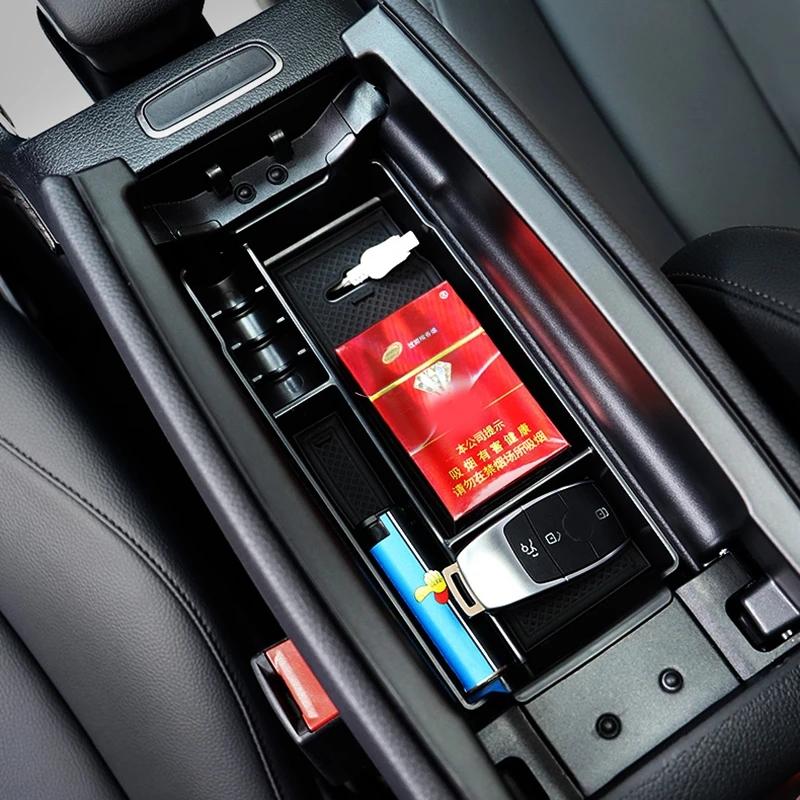 

Car Center Armrest Plate Organize Storage Box Trims Tray for Mercedes-Benz A Class W177 GLB Class W247 Interior A