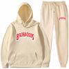 Tide brand sweater set BACKWOODS printed men's and women's fleece hoodie two-piece set