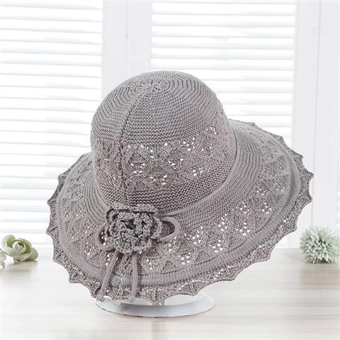 New women's summer sunscreen sun hat foldable outdoor sunshade Korean version big eaves beach mother cool hat basin hat