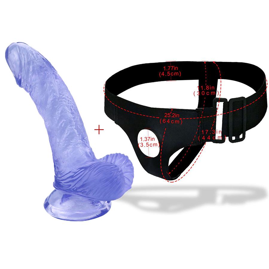 Strap-On Adjustable Dildo for Anal Strapon Toys for Adults Realistic Penis Sex Toys Soft Sex Shop for Lesbian Couples