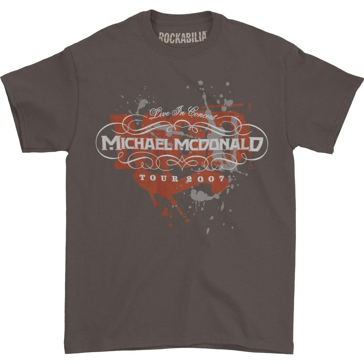 Men s Michael Mcdonald MCDE 2007 Live In Concert Tour T-shirt XX-Large Black S