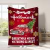 Cartoon Christmas digitalprinted polyester Bedroom velvet flannel cover blanket Fleece soft sofa cover blankets for beds