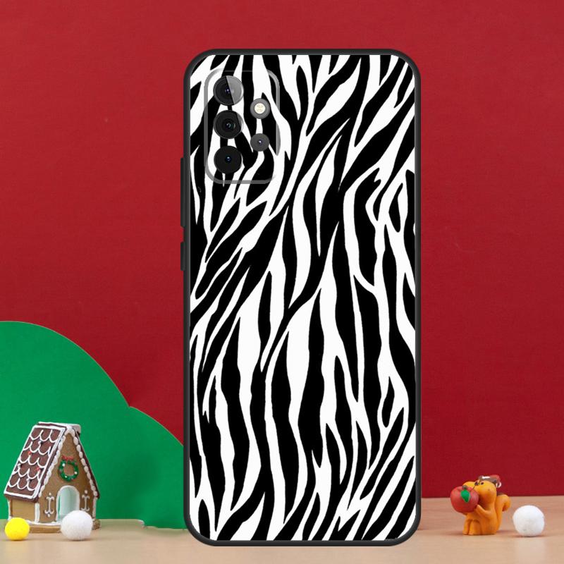 Zebra Skin Print Case For Samsung Galaxy A17 A06 A16 A56 A36 A54 A34 A14 A52 A32 A13 A23 A33 A53 A15 A35 A55
