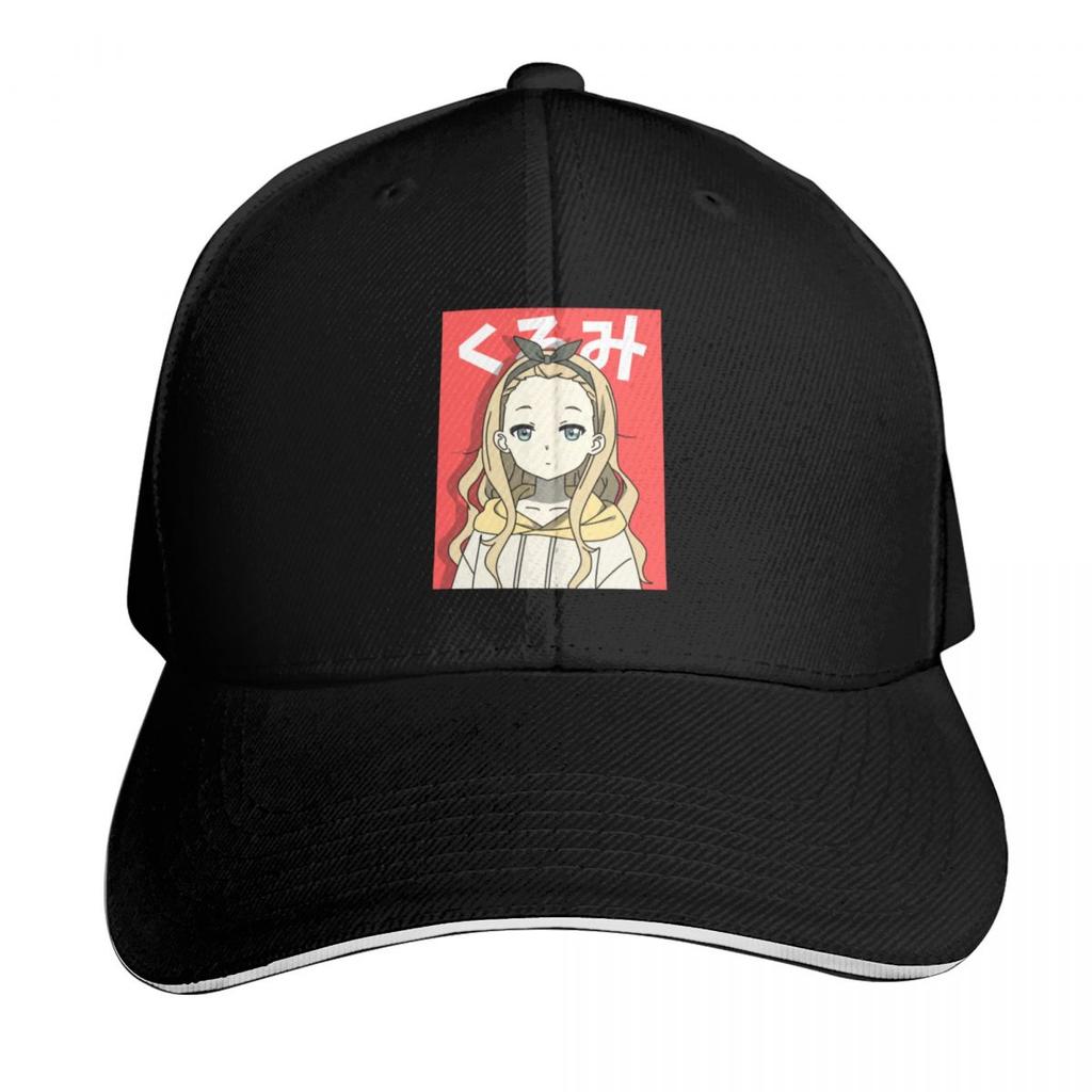 Cute Kurumi Flat Face Anime Baseball Cap Low Profile Unstructured Unisex For Men Women Outdoor Golf Running Hiking