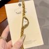 GEDI Unique Irregular Triangle Wrist Watch Women Fashion Creative Bracelet Quartz Watches Dress Lady Female Clock Silver Gold