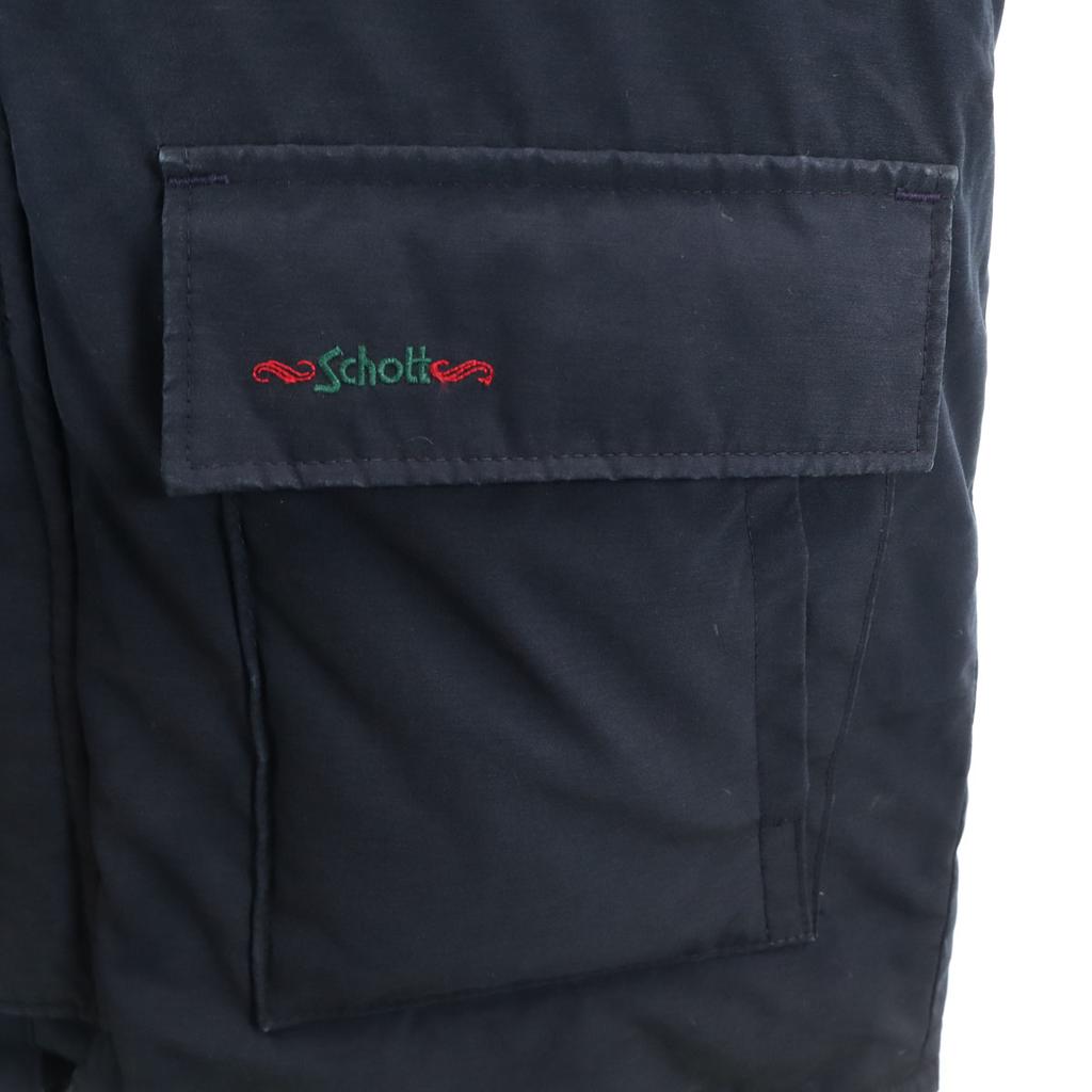 schott Made in USA down coat L Navy Men's Used