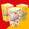 50Pcs Snack Paper Cup Popcorn Box Cardboard Red White Stripes Popcorn Buckets 28 Ounce Small Popcorn Container Holder