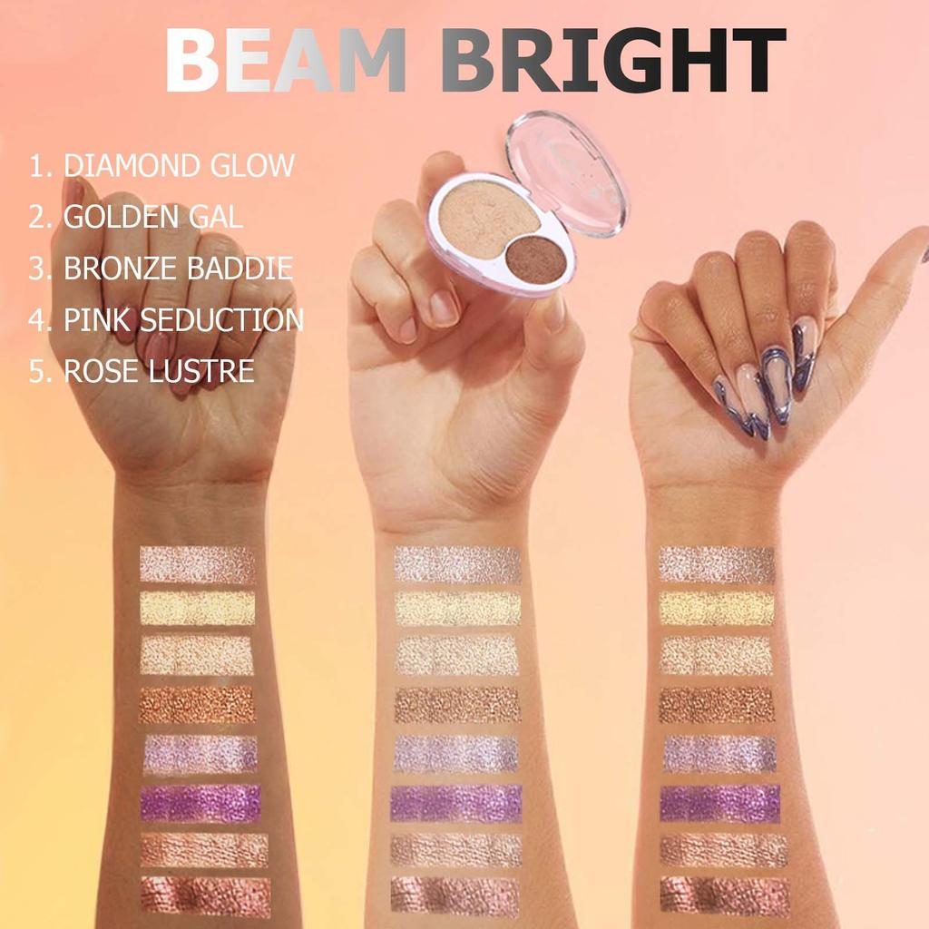 Mousse Two-Tone Mashed Potatoes Highlighter All-in-One Diamond Ginger Nose Powder Body and Face Sculpting Glitter