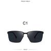 Men's Sunglasses, Metal Square Sunglasses, UV-proof Driving Fishing Sunglasses.