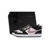 Court Borough Low DEER Black Rose Raspberry Leather Slip Resistant Abrasion Resistant Low Top Skateboard Shoes GS BQ5448-115(Team84-S-BOX)