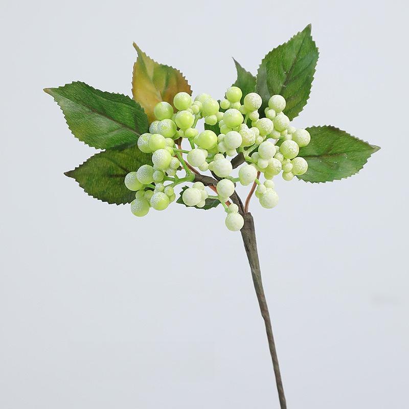 6pcs Artificial Berry Stems Bundle Christmas Red Fruit Fake Flowers Branches for Home Wedding Decor Vase Not Included