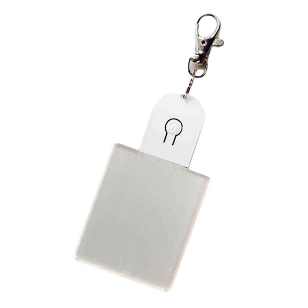 LED Keychain Novelty Night Light Key Chain Rings Christmas Festival Pattern Luminous Keyring for Outdoor Emergency Daily