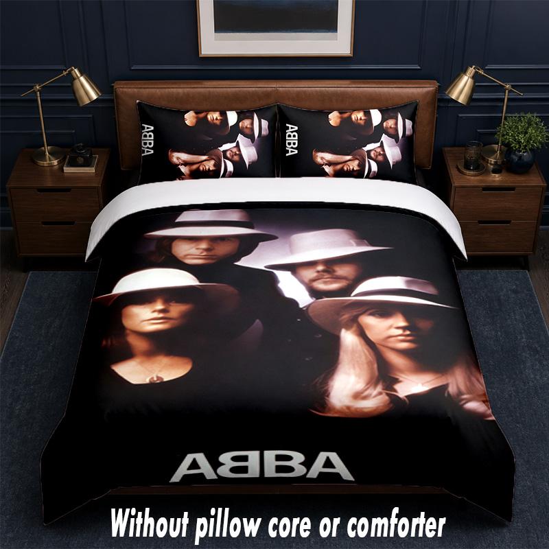 ABBA Design Bed Bedding Set 1 Duvet Cover + 2 Pillowcases Soft Breathable Household Bed Linens