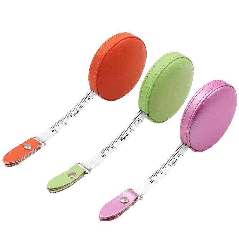Measuring Tape Leather Retractable Ruler Tape Portable Centimeter Inch Roll Tape Practical Measures Height Ruler Measuring Tool