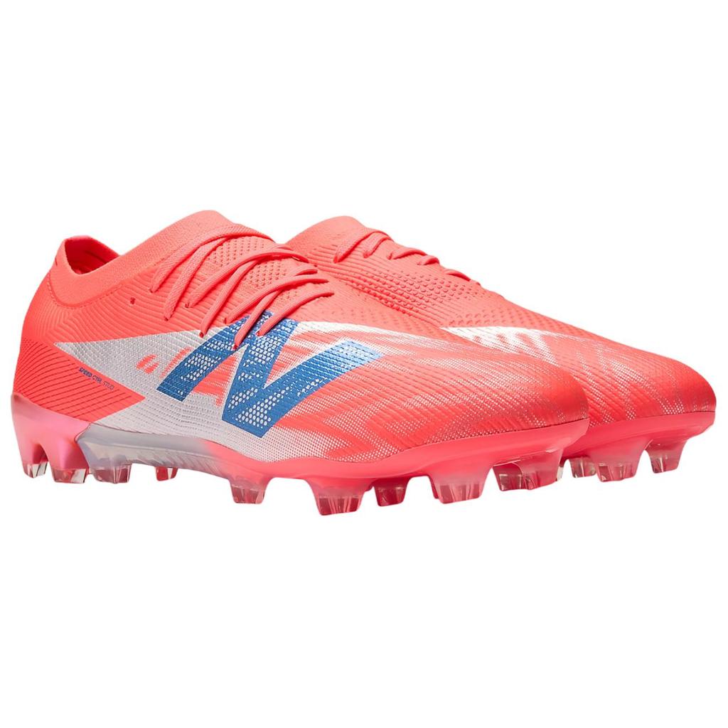 New New Balance FURON ELITE V8 Abrasion Resistant Soccer Shoes Unisex Red Blue