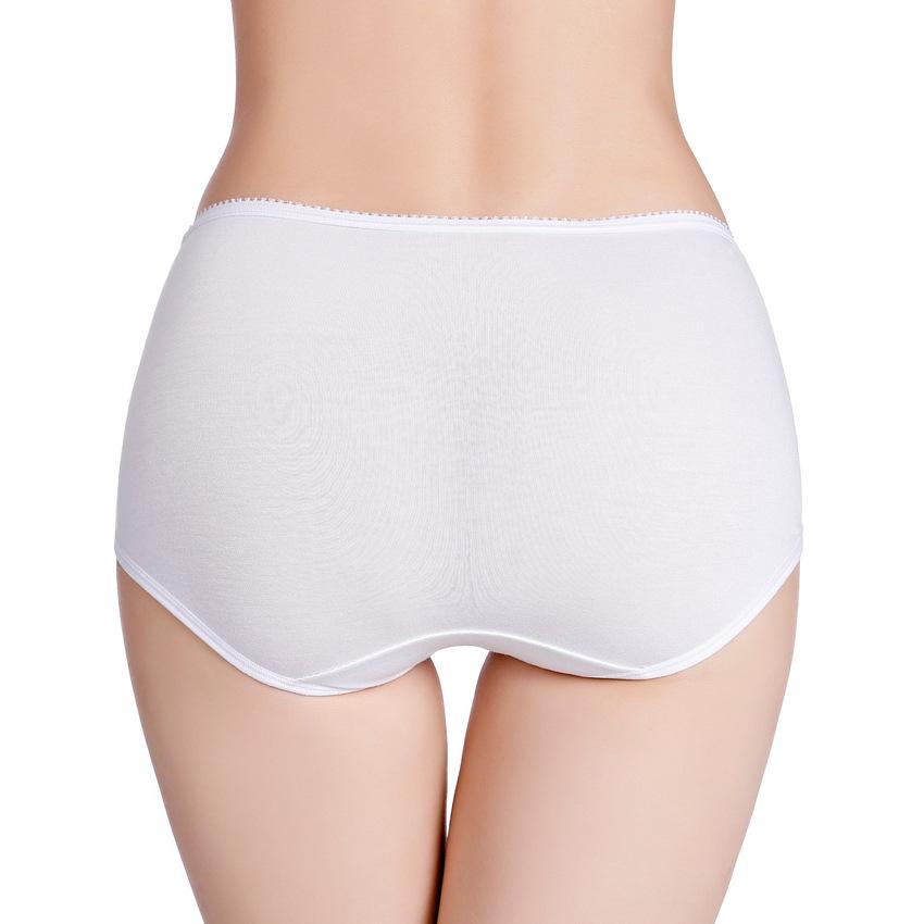 M to 7XL Ladies Cotton Panties High-Rised RC Modal Tummy Control briefs Plus size max to 150kg Widen underpants Solid color